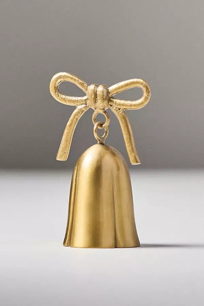 Anthropologie Novelty Brass Candle Snuffer In Gold