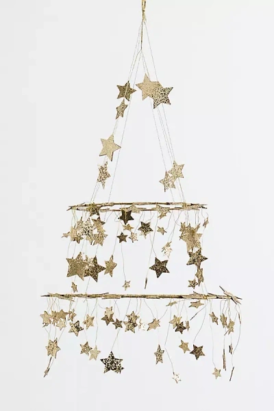 Anthropologie Nye Gold Star Chandelier