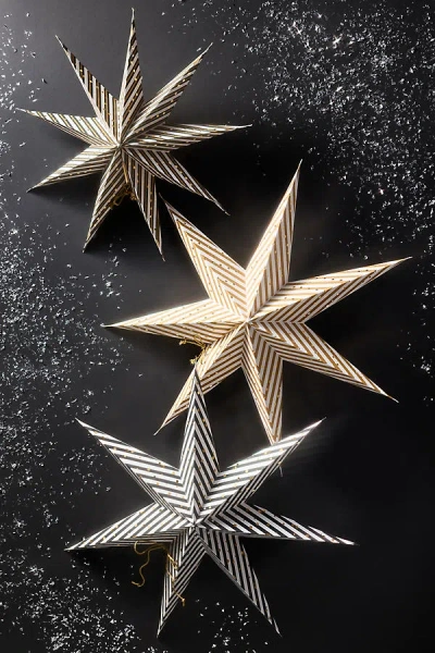 Anthropologie Nye Party Stars, Set Of 3 In Multi