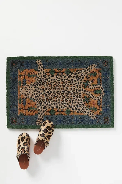 Anthropologie Octavia Leopard Doormat In Assorted