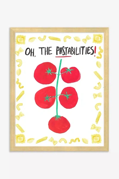 Anthropologie Oh, The Pastabilities Wall Art In Red