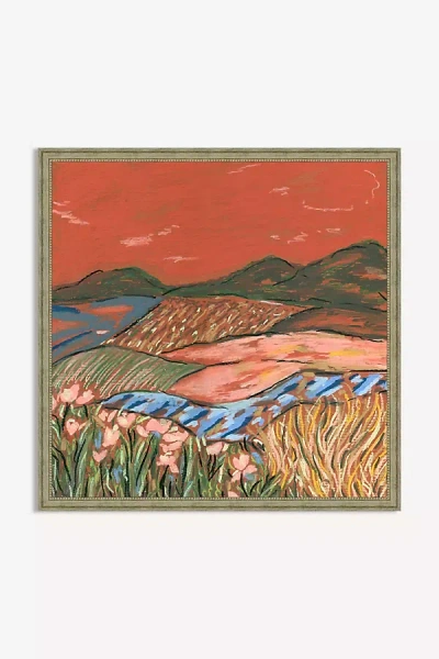 Anthropologie Oil Pastel Wall Art In Multi