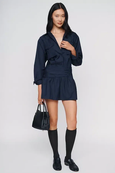 Anthropologie Ok Originals Sheer Scrunch Socks In Blue