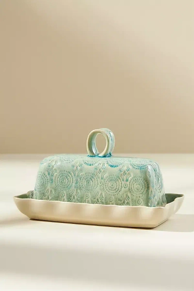 Anthropologie Old Havana Butter Dish