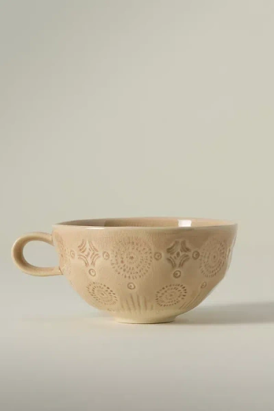 Anthropologie Old Havana Mugs, Set Of 4 In Neutral