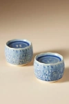 Anthropologie Old Havana Salt & Pepper Shakers In Blue
