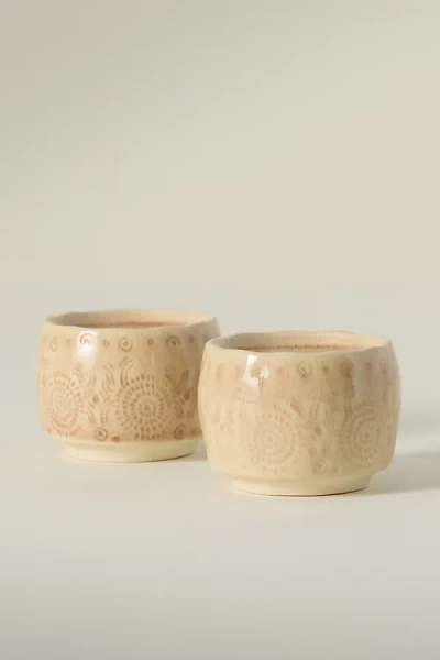 Anthropologie Old Havana Salt & Pepper Shakers In Brown