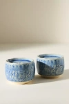 Anthropologie Old Havana Salt & Pepper Shakers In Blue