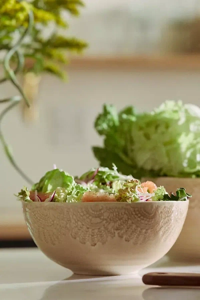 Anthropologie Old Havana Serving Bowl In Brown