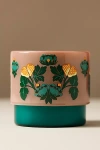 Anthropologie Olivia Woody White Cedar & Thyme Candle In Green