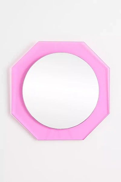 Anthropologie Ona Acrylic Petite Wall Mirror In Pink