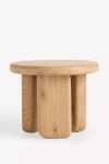 Anthropologie Oona Oak Side Table In Brown