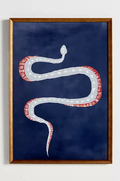 Anthropologie Ophidian Wall Art In Blue