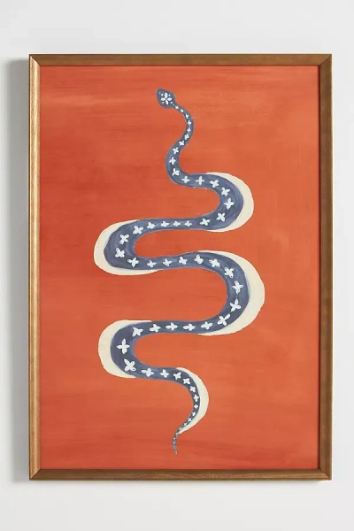 Anthropologie Ophidian Wall Art In Orange