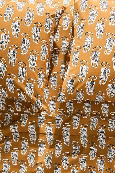 Anthropologie Organic Cotton Percale Printed Sheet Set