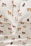 Anthropologie Organic Cotton Percale Printed Sheet Set In White