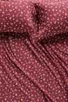 Anthropologie Organic Cotton Percale Printed Sheet Set In Red