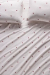 Anthropologie Organic Cotton Sateen Printed Sheet Set In White