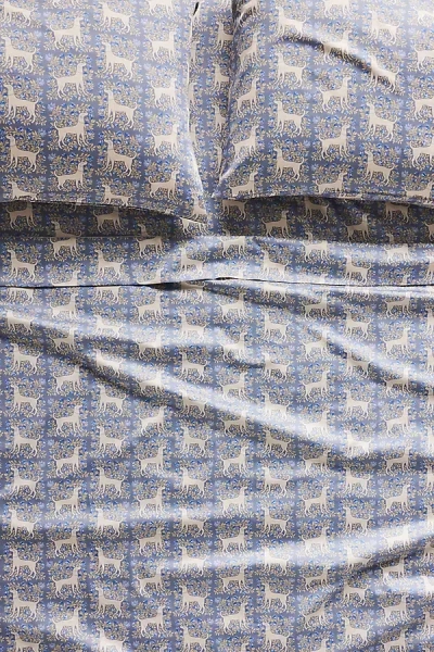 Anthropologie Organic Cotton Sateen Printed Sheet Set In Multi