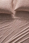 Anthropologie Organic Cotton Sateen Printed Sheet Set In Brown