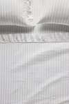 Anthropologie Organic Cotton Spa Sateen Ruffled Sheet Set