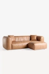 Anthropologie Orion 106" Leather Sofa