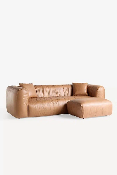 Anthropologie Orion 106" Leather Sofa