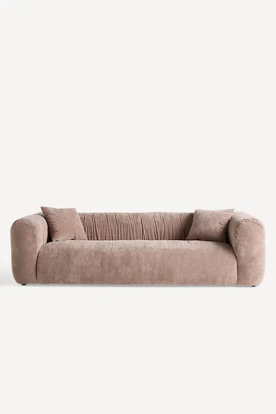 Anthropologie Orion 106" Velvet Sofa