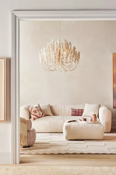 Anthropologie Orion Linen 106" Sofa In Sand