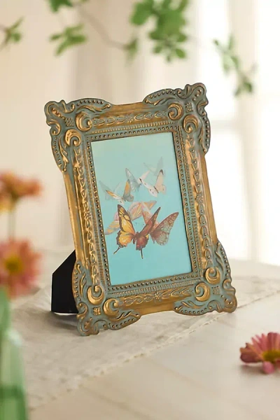 Anthropologie Ornamental Picture Frame In Multi