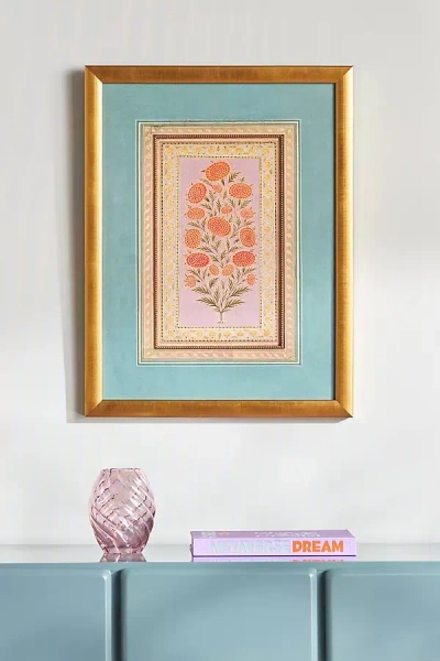 Anthropologie Ornate Marigolds Wall Art In Multi