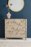 Anthropologie Ornithology Handcarved Three-drawer Dresser In Neutral