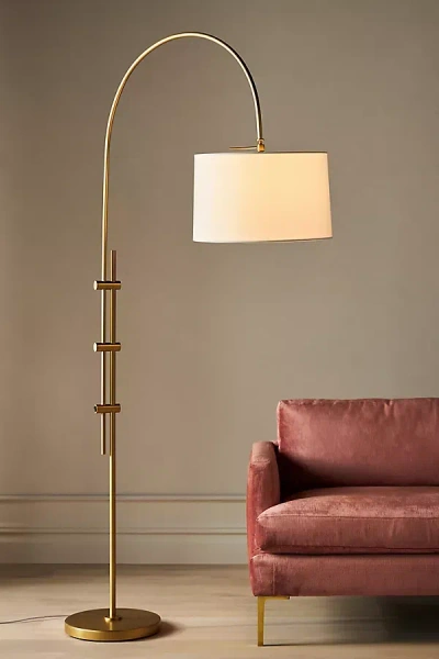 Anthropologie Overarching Floor Lamp In Gold