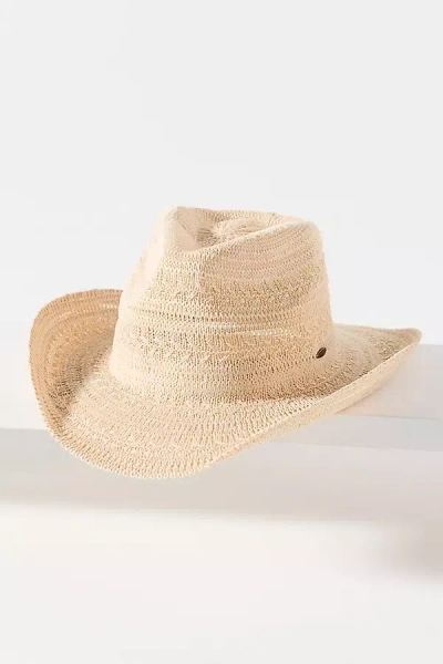 Anthropologie Packable Knit Rancher Hat In Brown