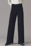 Anthropologie Paige Anessa High-rise Wide-leg Jeans In Black