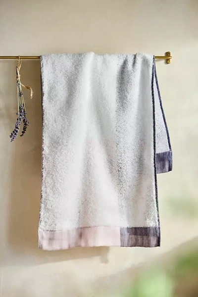 Anthropologie Palette Cotton + Linen Hand Towel In White
