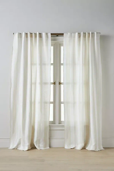 Anthropologie Pallido Curtain In White