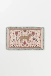 Anthropologie Parcie Printed Cotton Bath Mat In Multi