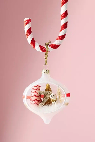 Anthropologie Party Animal Monogram Ornament In Multi