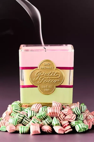 Anthropologie Patisserie Gourmand Petite Four Boxed Glass Candle In Multi