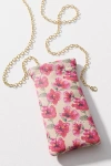 Anthropologie Patterned Sunglass Slip Case In Pink