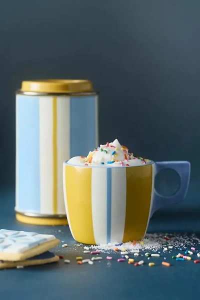 Anthropologie Paulinette Stoneware Demi Sipper & Mug Set In Multi