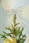 Anthropologie Pearl Bow Tree Topper In Multi