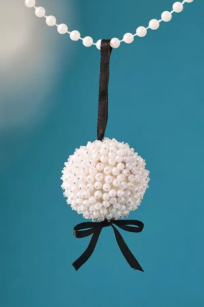 Anthropologie Pearl Cluster Ball Ornament In Multi