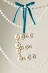 Anthropologie Pearl Monogram Ornament In Multi
