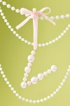 Anthropologie Pearl Monogram Ornament In Pink