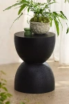 Anthropologie Pebble Concrete Stool In Black