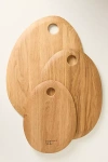 Anthropologie Pebble Maple Wood Cutting Board In Brown