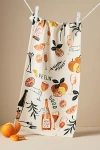 Anthropologie Peelin' Good Bar Dish Towel In Orange