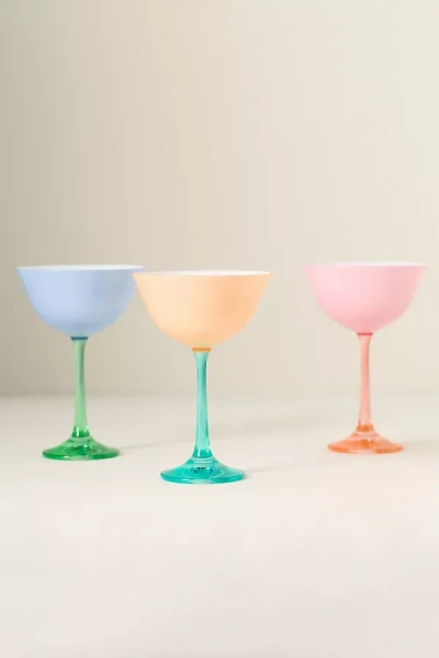 Anthropologie Pela Coupe Glasses, Set Of 4 In Multi